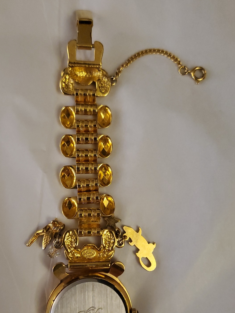Vintage Retired Kirks Folly Foreverland Peter Pan Neverland Charm Bracelet Watch - Picture 8 of 12